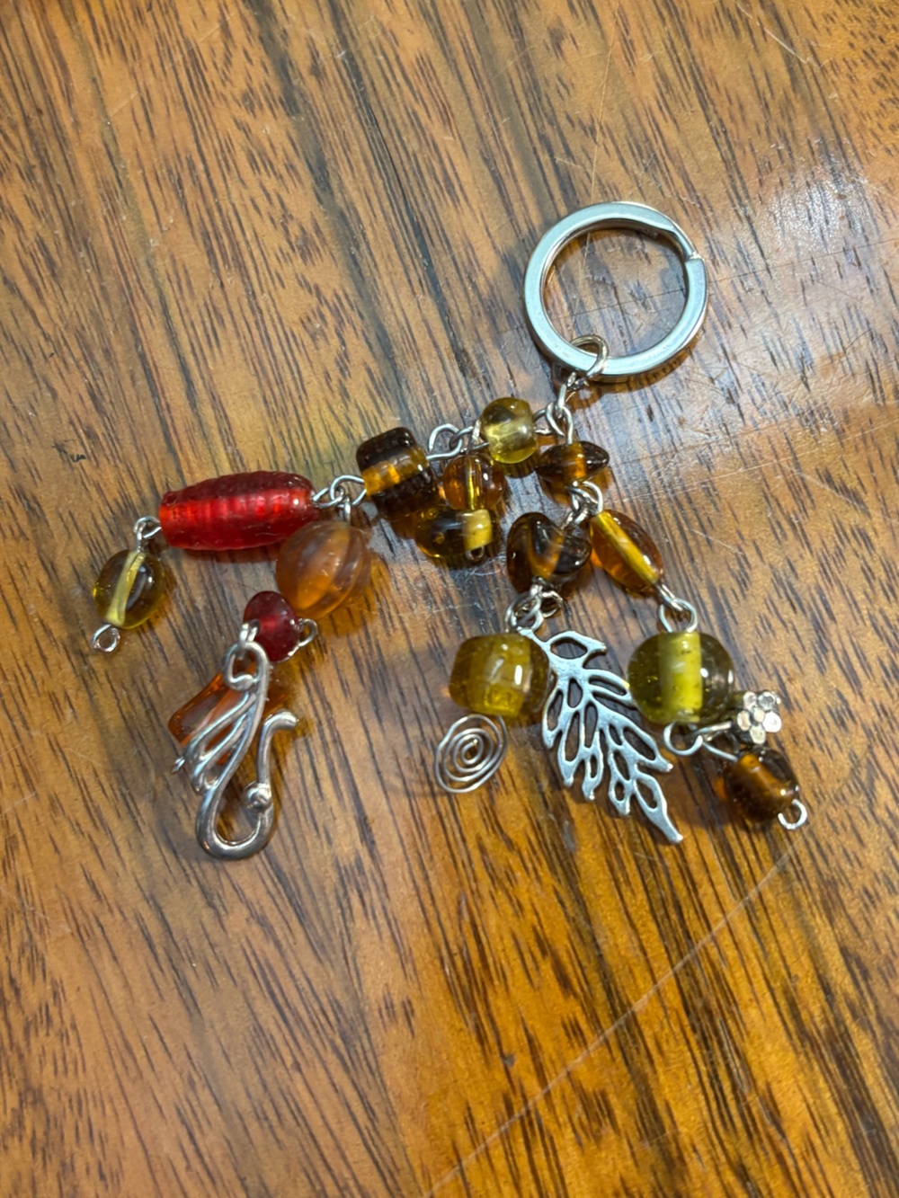 handmade autumn keychain